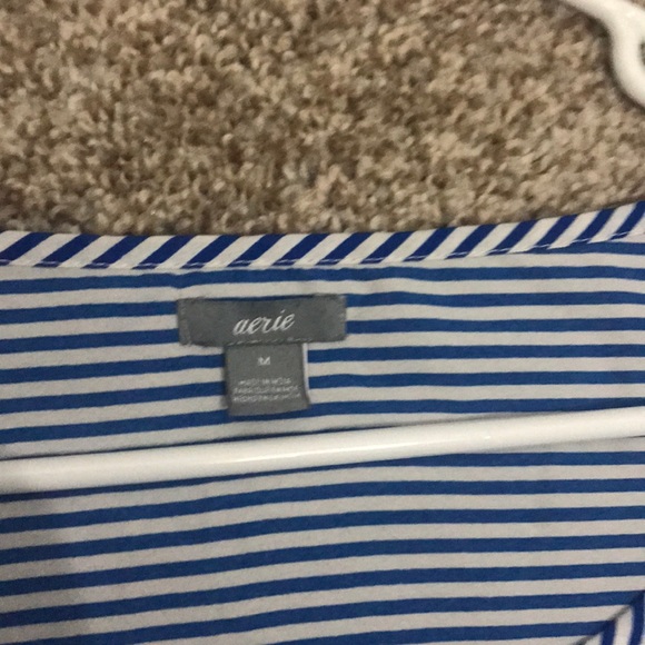 Blue and white striped aerie tee - Picture 2 of 2